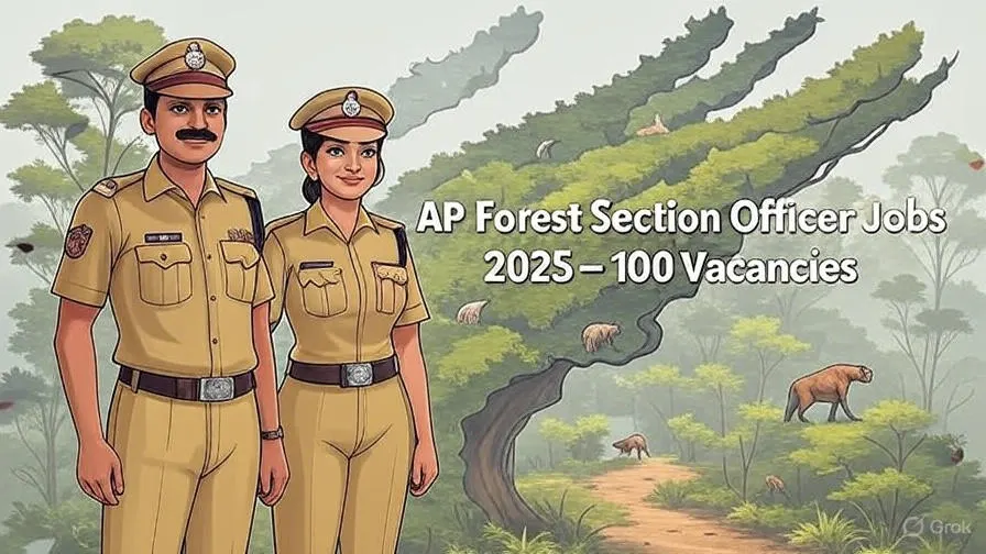 AP Forest Section Officer Jobs 2025 – 100 Vacancies APPSC Forest Section Officer Recruitment 2025 Banner