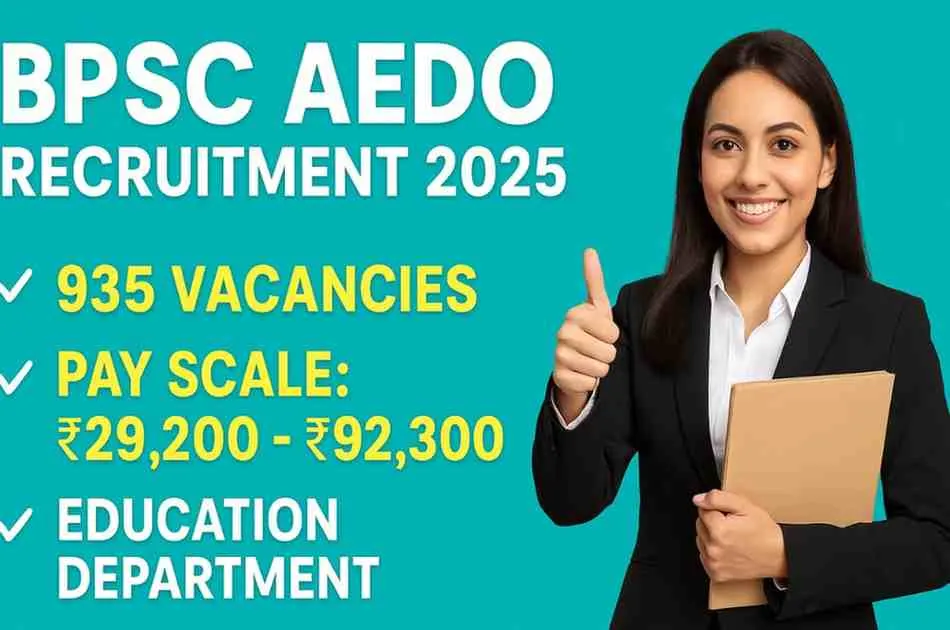 BPSC AEDO Recruitment 2025: Advt. No. 87/2025-apply for 935 post BPSC AEDO Recruitment 2025 Advt. No. 872025