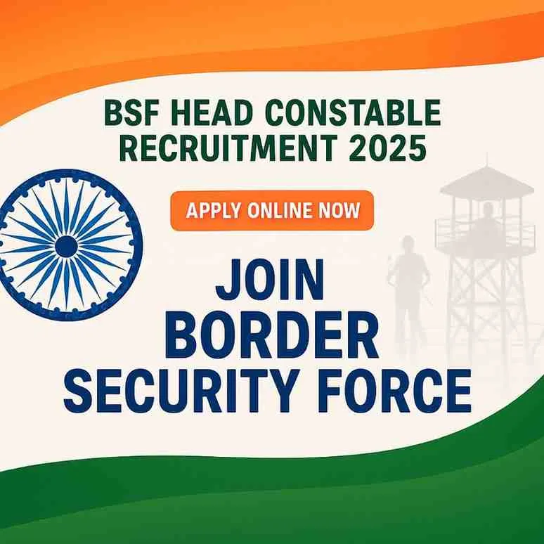Apply online - BSF Head Constable (RO/RM) Recruitment 2025 BSF Head Constable Recruitment 2025
