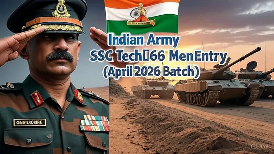 Indian Army SSC Tech‑66 Men Entry (April 2026 Batch) Indian Army SSC Technical Entry 66 Men official notification logo
