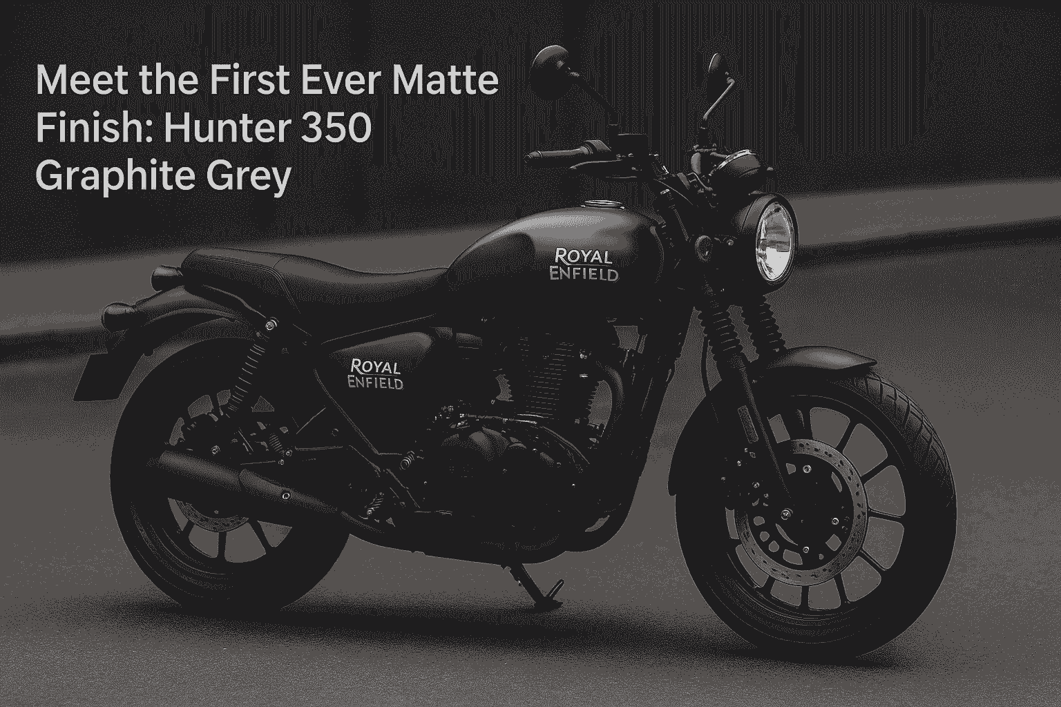 Royal Enfield Hunter 350 Graphite Grey Matte