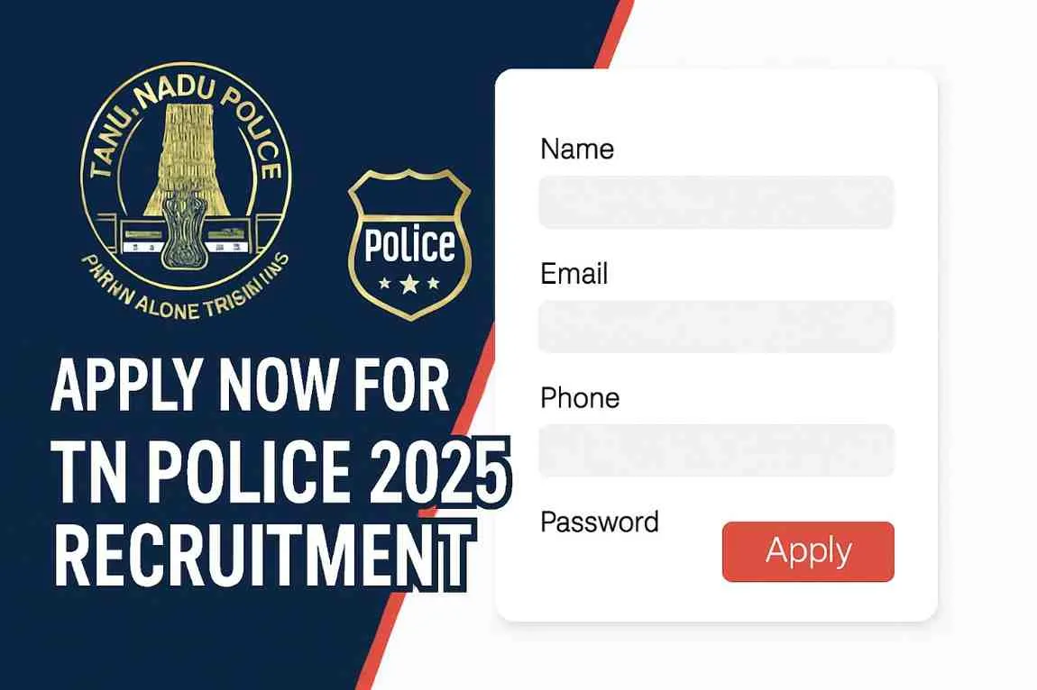 Tamil Nadu Police Recruitment 2025: Apply Online for Constable, SI & More | Latest Vacancy, Eligibility & Exam Dates Tamil Nadu Police Recruitment 2025 Notification