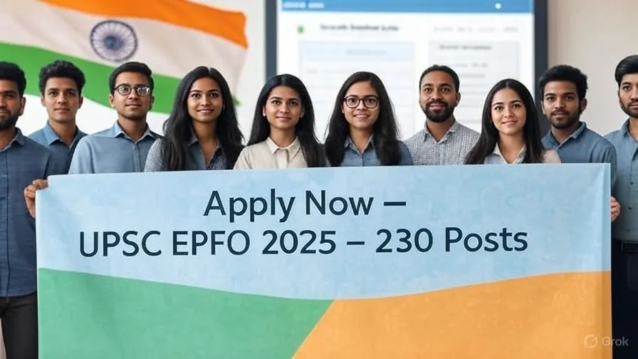 UPSC EPFO 2025: Recruitment for EO/AO and APFC-Post 230 UPSC EPFO 2025: Recruitment