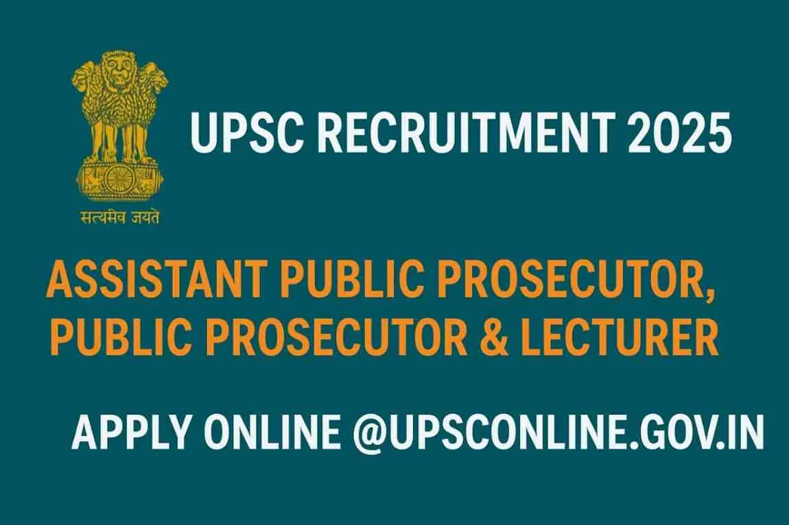UPSC Recruitment 2025: Advt. No. 12/2025 apply online UPSC Recruitment 2025 Notification for Various Posts – Apply Online
