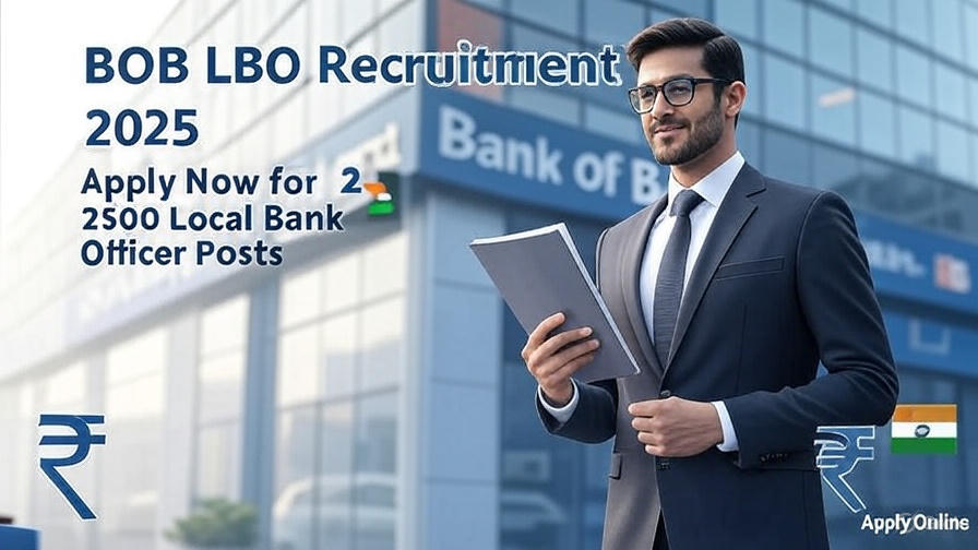 BOB LBO Recruitment 2025 – Apply Online for 2500 Local Bank Officer Vacancies Bank of Baroda LBO Exam Notification 2025 Banner