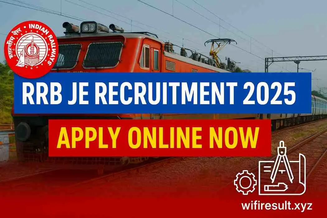 Railway RRB Junior Engineer JE Recruitment 2025 – Apply Online Form