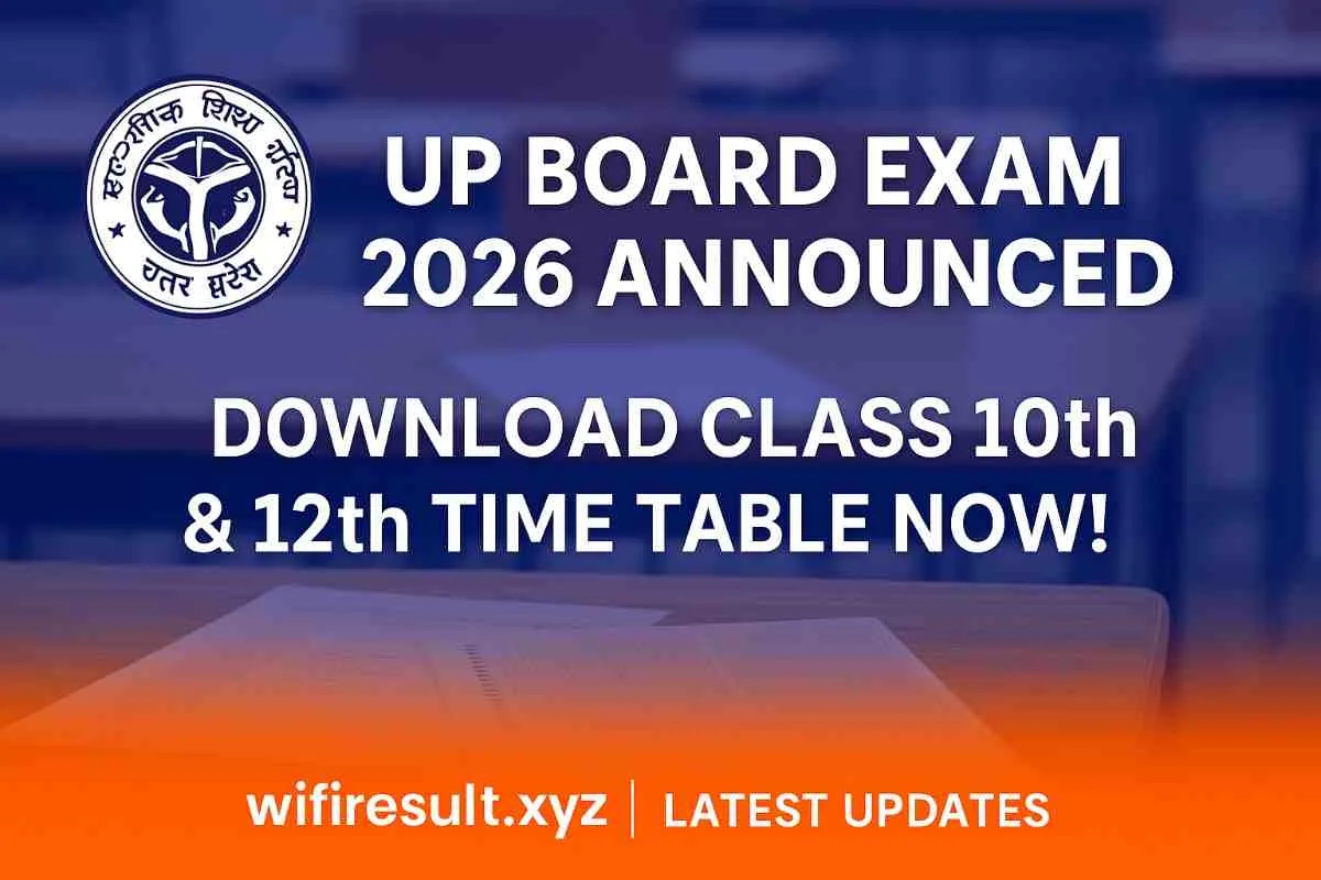 UP Board Exam Date 2026 Announced – Download UPMSP Class 10th 12th Time Table at upmsp.edu.in